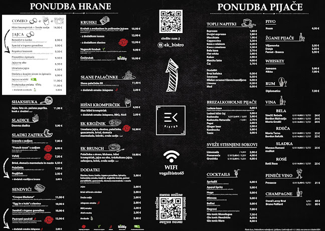EK Bistro - Gastronomija in gostinstvo