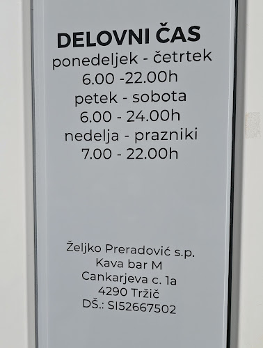 Kava bar m, Željko Preradović s.p.