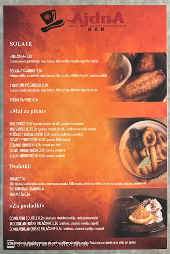 BAR AJDNA - Gastronomija in gostinstvo