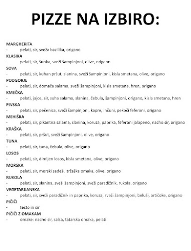 Opinii despre Pizzeria Sova în Novo mesto - Gastronomija in gostinstvo