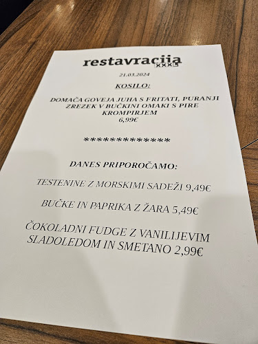 Restavracija XXXL Ljubljana