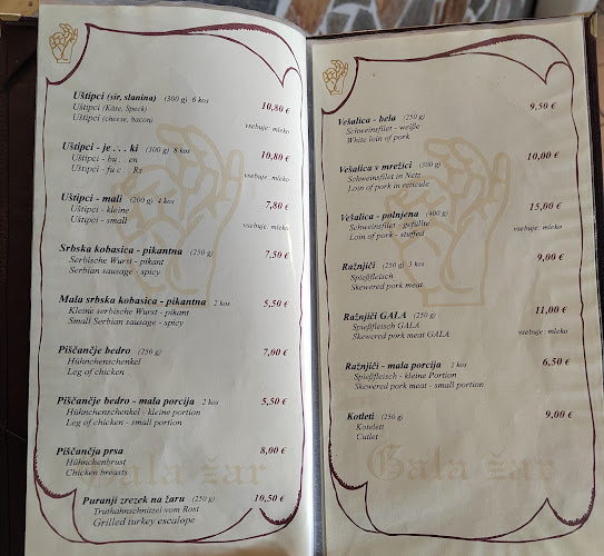 RESTAVRACIJA GALA ŽAR - Gastronomija in gostinstvo