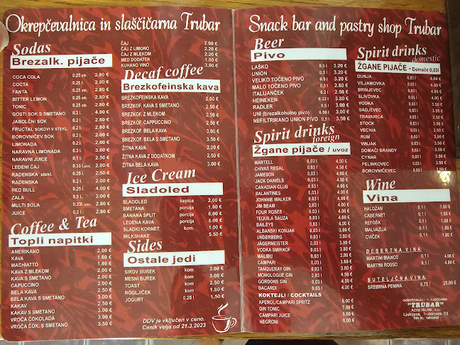 Opinii despre Okrepčevalnica in slaščičarna Trubar în Ljubljana - Gastronomija in gostinstvo