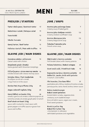 Restaurant Manna - Ljubljana