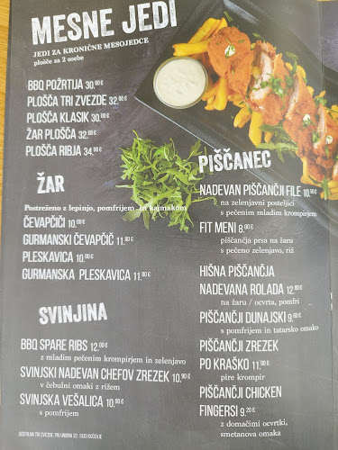 Gostilna Tri zvezde, Erika Kure s.p. - Gastronomija in gostinstvo