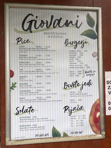 Opinii despre Okrepčevalnica in picerija Giovanni în Kranj - Gastronomija in gostinstvo