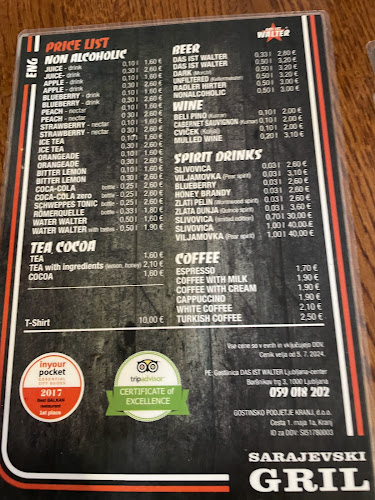 Das Ist Walter Center Ljubljana - Gastronomija in gostinstvo