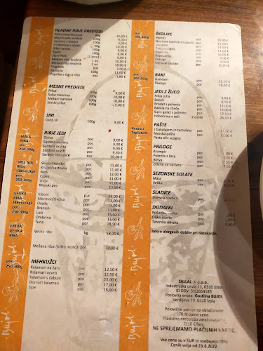 Opinii despre Gostilna Bujol în Izola - Gastronomija in gostinstvo