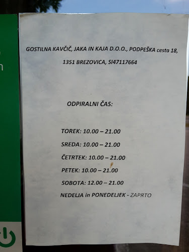 Gostilna Kavčič, Jaka in Kaja d.o.o.