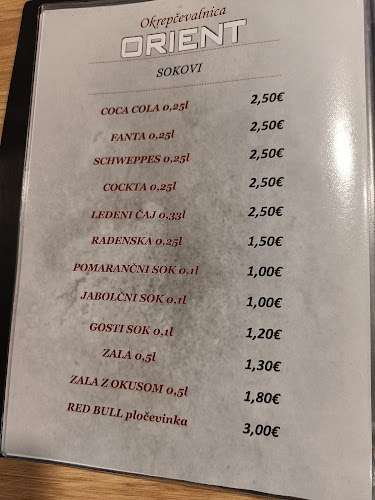 Opinii despre OKREPČEVALNICA ORIENT, SELITO d.o.o. în Kamnik - Gastronomija in gostinstvo