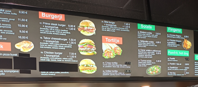 Fast food Tabor - Ljubljana