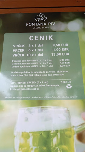 Fontana piva Zeleno zlato