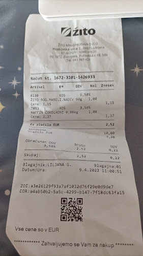 Žito d.o.o., prodajalna pekovskih Izdelkov - Maribor