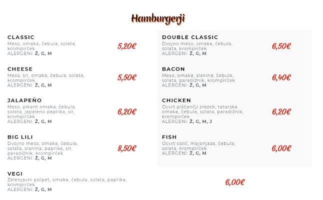 Pizzeria restavracija Lili Ptuj - Gastronomija in gostinstvo