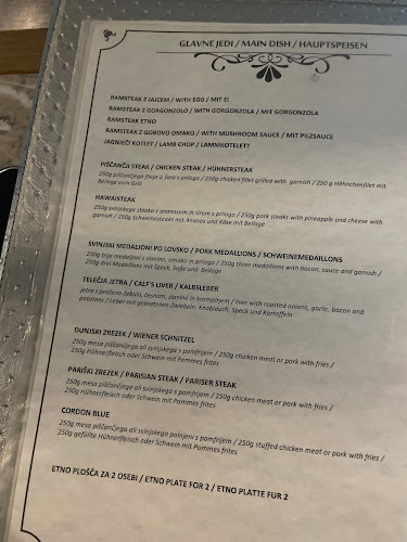 Opinii despre etno în Prevalje - Gastronomija in gostinstvo