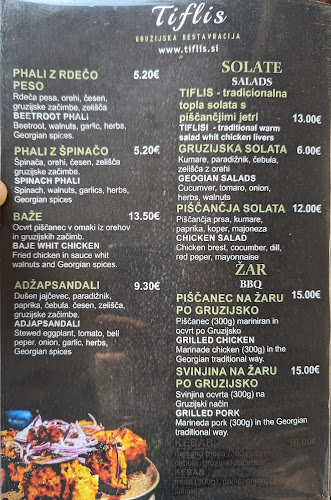 Opinii despre Tiflis, Gruzijska kuhinja în Ljubljana - Gastronomija in gostinstvo