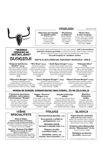 Pop's Burger Bar - Ljubljana