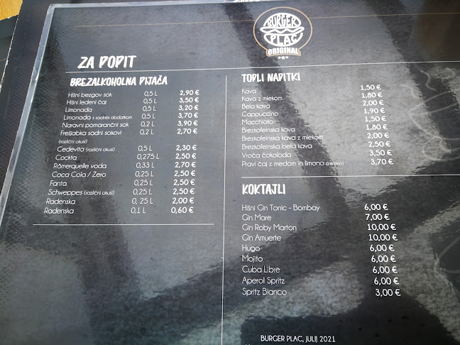 Opinii despre Burger plac în Slovenska Bistrica - Gastronomija in gostinstvo