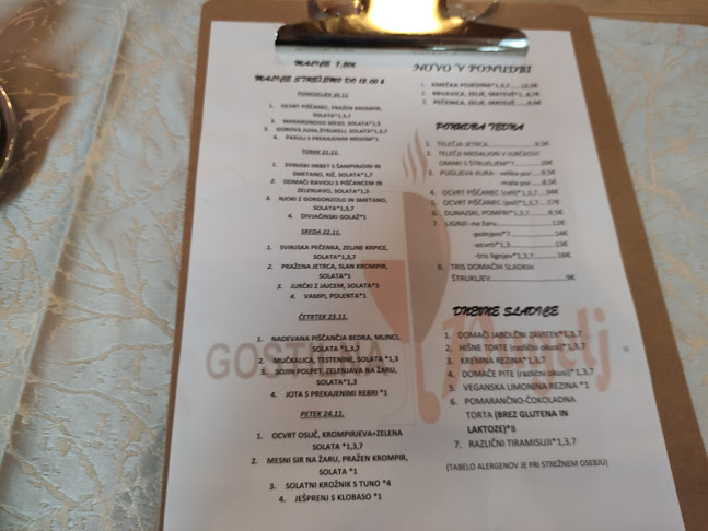 Opinii despre Gostinstvo Mlinarič d.o.o., Gostilna Pugelj în Novo mesto - Gastronomija in gostinstvo