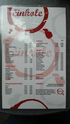 Bar Činkole - Ljubljana