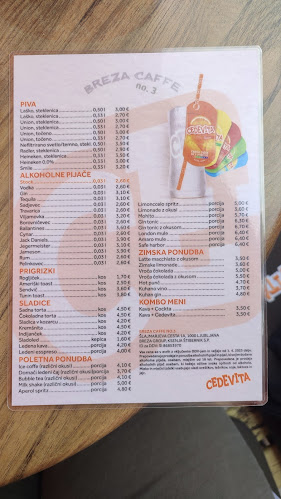 Opinii despre Breza Caffe gostinstvo Ksenja Štibernik s.p. în Ljubljana - Gastronomija in gostinstvo