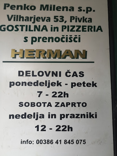 Comentarii opinii despre Gostilna in pizzeria Herman s prenočišči