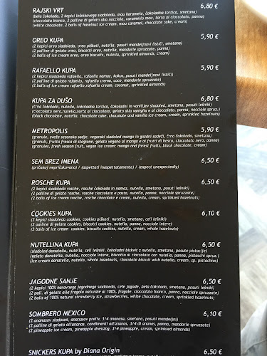 Sladoledarna Diana - Gastronomija in gostinstvo