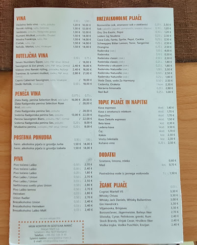 Mgm kontor in gostilna Marič Marjan Marič s.p. - Martjanci