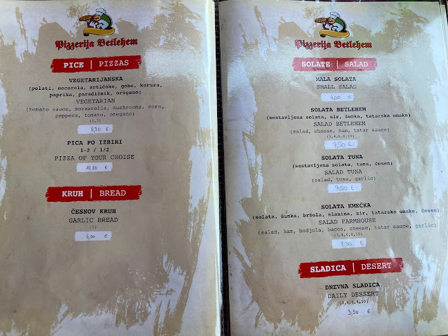 Pizzerija Betlehem - Zgornje Gorje