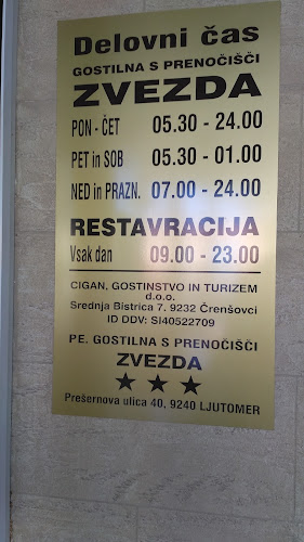 Opinii despre Zvezda în Ljutomer - Gastronomija in gostinstvo