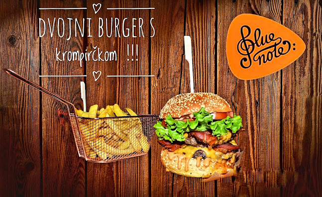 Okrepčevalnica Blue note Burger. - Gastronomija in gostinstvo