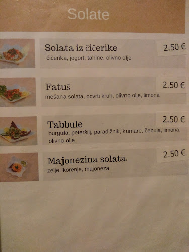 Tsnim arabska restavracija - Gastronomija in gostinstvo