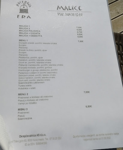 Opinii despre Picerija Era în Novo mesto - Gastronomija in gostinstvo