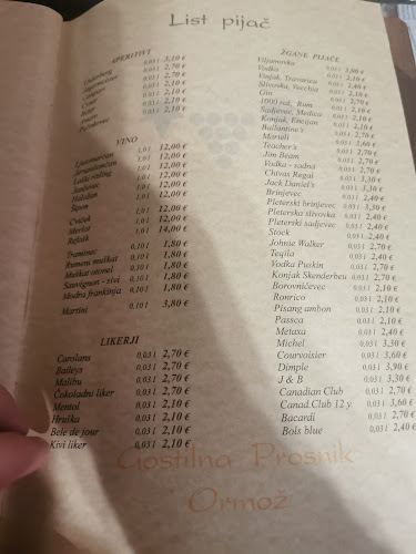 Comentarii opinii despre Gostilna Prosnik