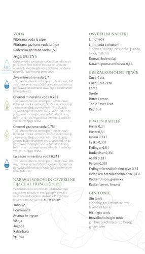 Restavracija Al Fresco - Gastronomija in gostinstvo