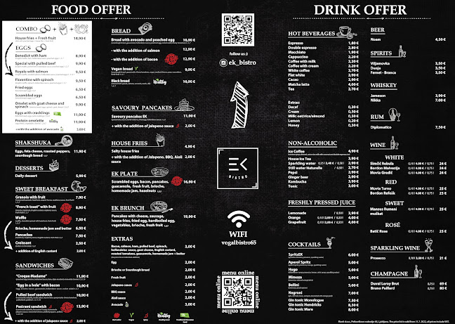 Opinii despre EK Bistro în Ljubljana - Gastronomija in gostinstvo