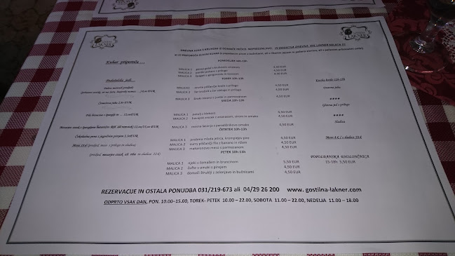 Opinii despre Gostilna Lakner, Marjan Ovnik s.p. în Kranj - Gastronomija in gostinstvo