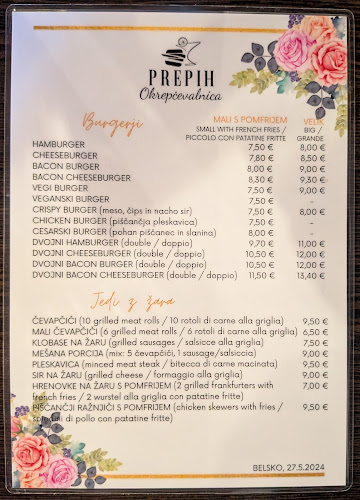 Okrepčevalnica Prepih - Gastronomija in gostinstvo