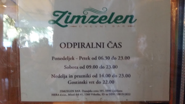 Opinii despre Zimzelen bar în Ljubljana - Gastronomija in gostinstvo