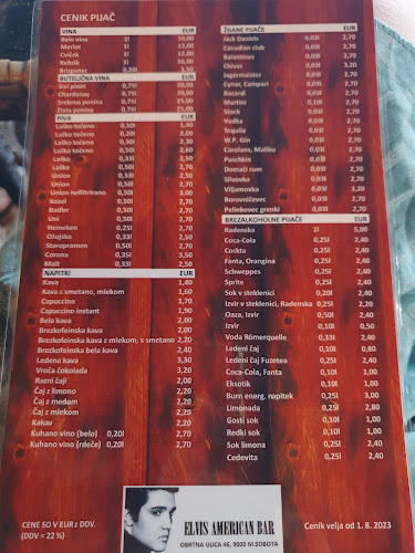 Opinii despre Elvis American Bar în Murska Sobota - Gastronomija in gostinstvo