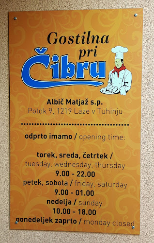 Gostilna pri Čibru, Matjaž Albič s.p. - Gastronomija in gostinstvo