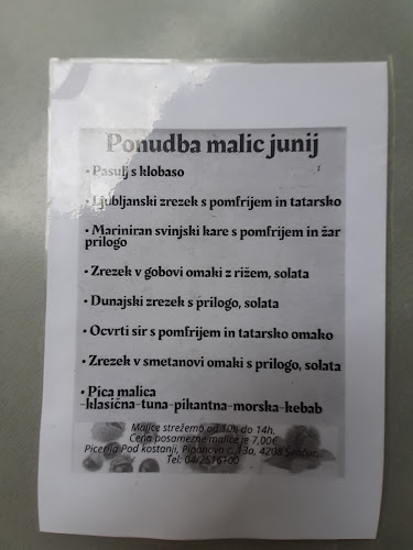 Pod Kostanji - Gastronomija in gostinstvo