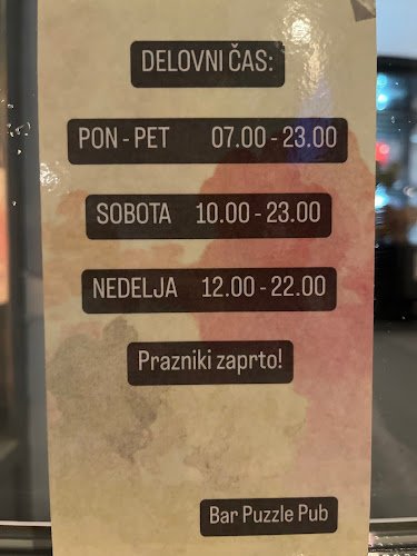 Opinii despre Puzzle Pub în Ljubljana - Gastronomija in gostinstvo