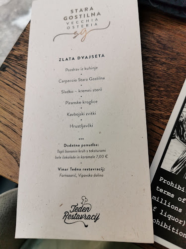 Opinii despre Stara Gostilna Vecchia Osteria în Piran - Gastronomija in gostinstvo