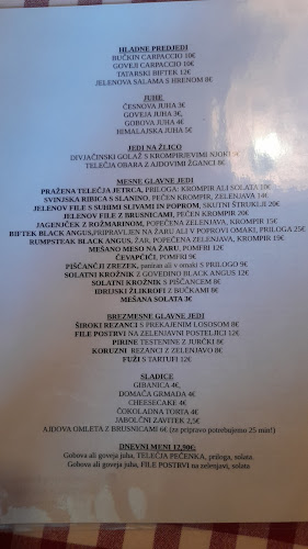 Opinii despre Gostišče Karavla 297 în Tržič - Gastronomija in gostinstvo