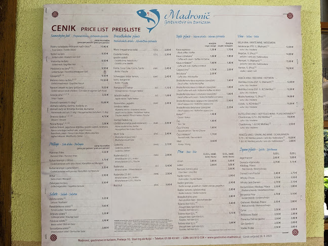 Madronič, gostinstvo in turizem, d.o.o.