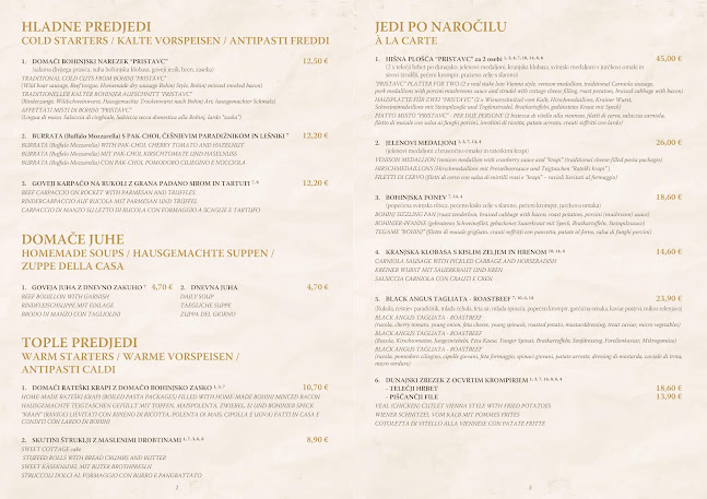 Hiša Pr' Pristavc - gostilna in pizzerija - Bohinjska Bistrica