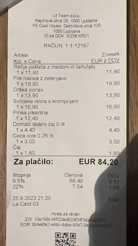 Opinii despre Cool House Vič în Ljubljana - Gastronomija in gostinstvo