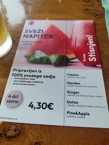 Imperio Mexicano - Gastronomija in gostinstvo