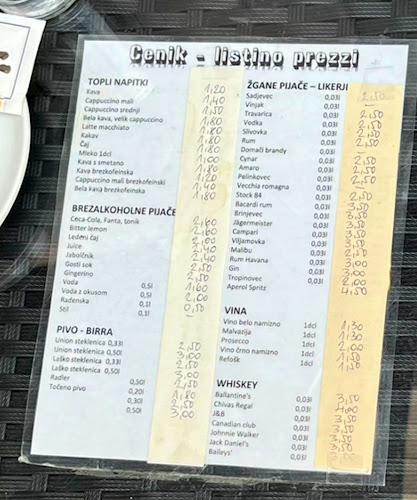 Opinii despre Caffe Angelca în Piran - Gastronomija in gostinstvo